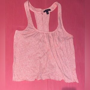 American Eagle Outfitters- women’s cropped, racer back tank. coral pink. Small